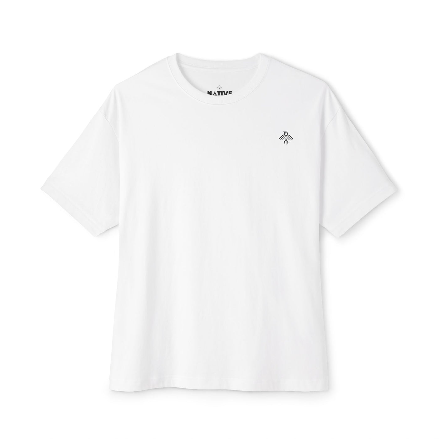 Surf Photo Boxy Tee — "NATIVE" Logo Graphic