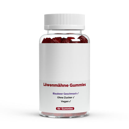 Löwenmähne + Vitamin B6 Gummies - 60 Stk.