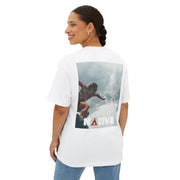 Surf Photo Boxy Tee — "NATIVE" Logo Graphic
